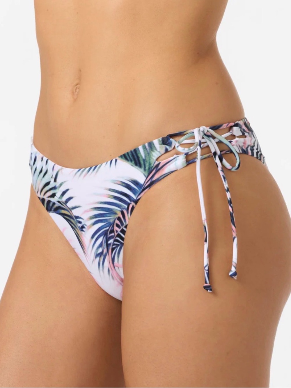 O’Neill Niko Jensen Tropical Leaf String Bikini Bottom NWT